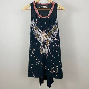 We The Free - Free People Crafted Heritage Top - Washed Black Combo - Medium